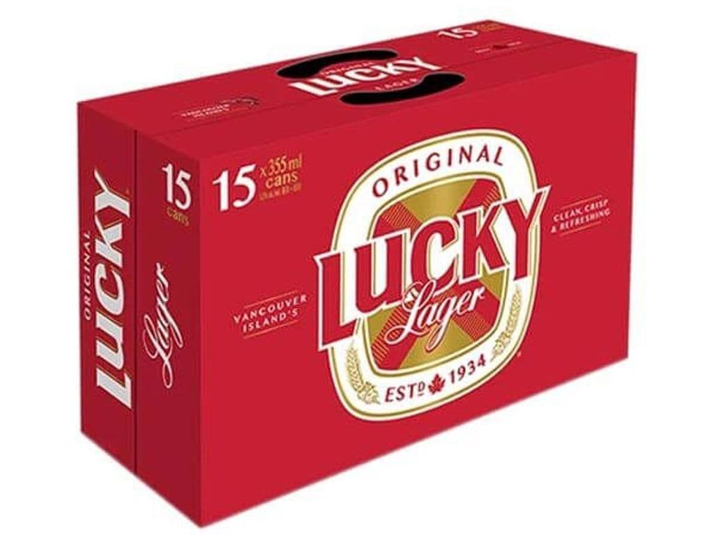 Lucky Lager Cans (355 ml x 15 ct)