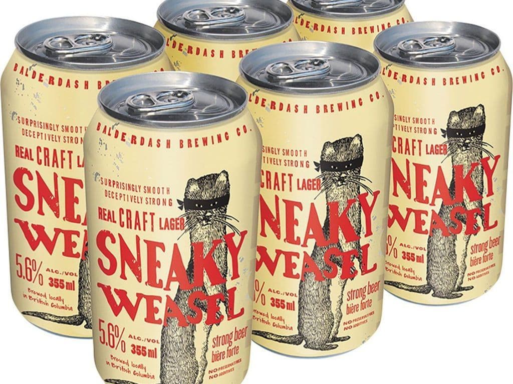 Sneaky Weasel Craft Lager Cans (355 ml x 6 ct)