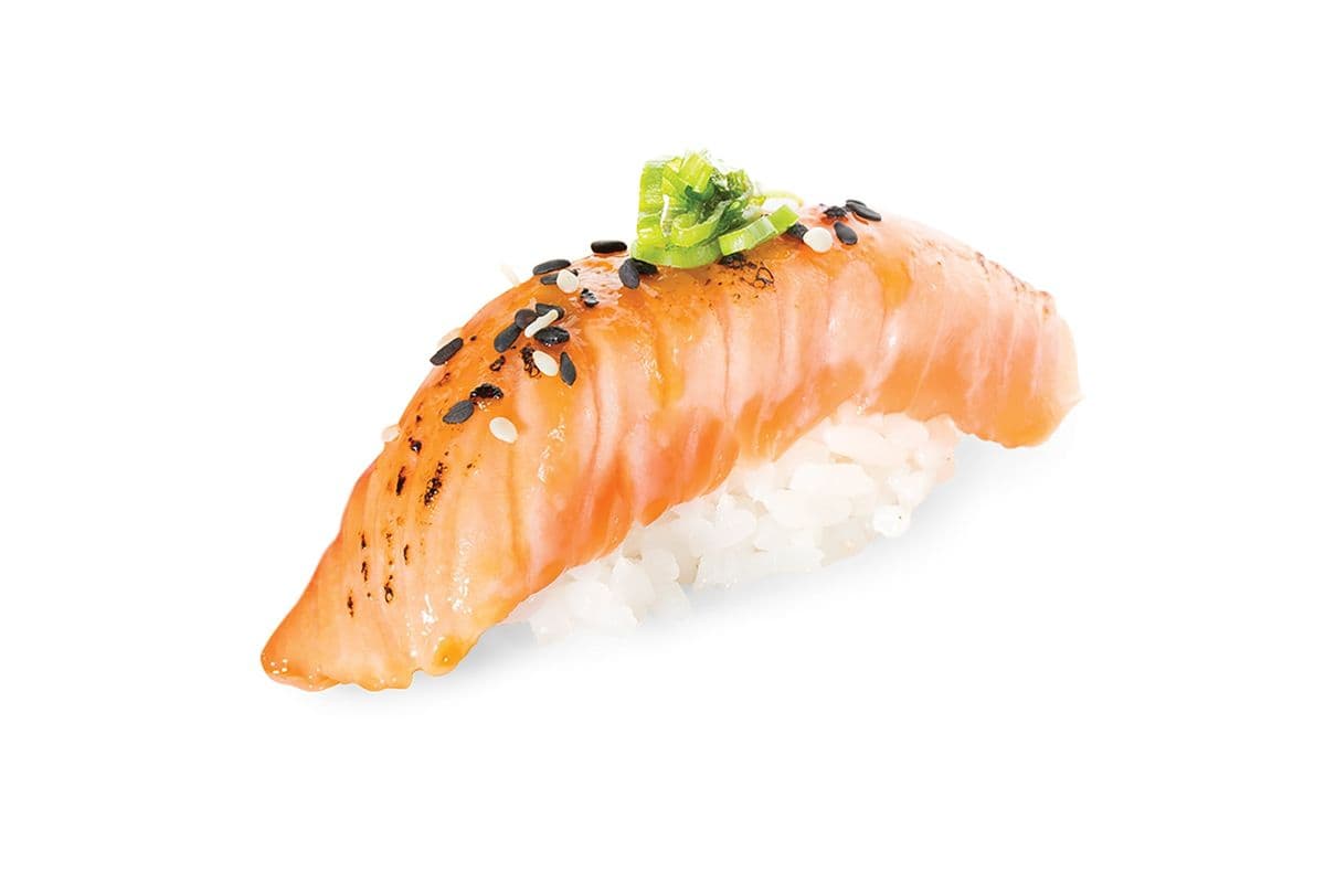 Nigiri Saumon grillé teriyaki / Seared Teriyaki Salmon Nigiri