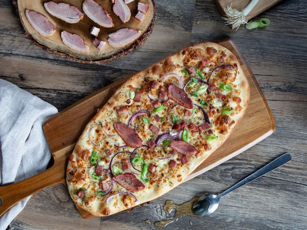 Pizza Canard confit / Duck Confit Pizza