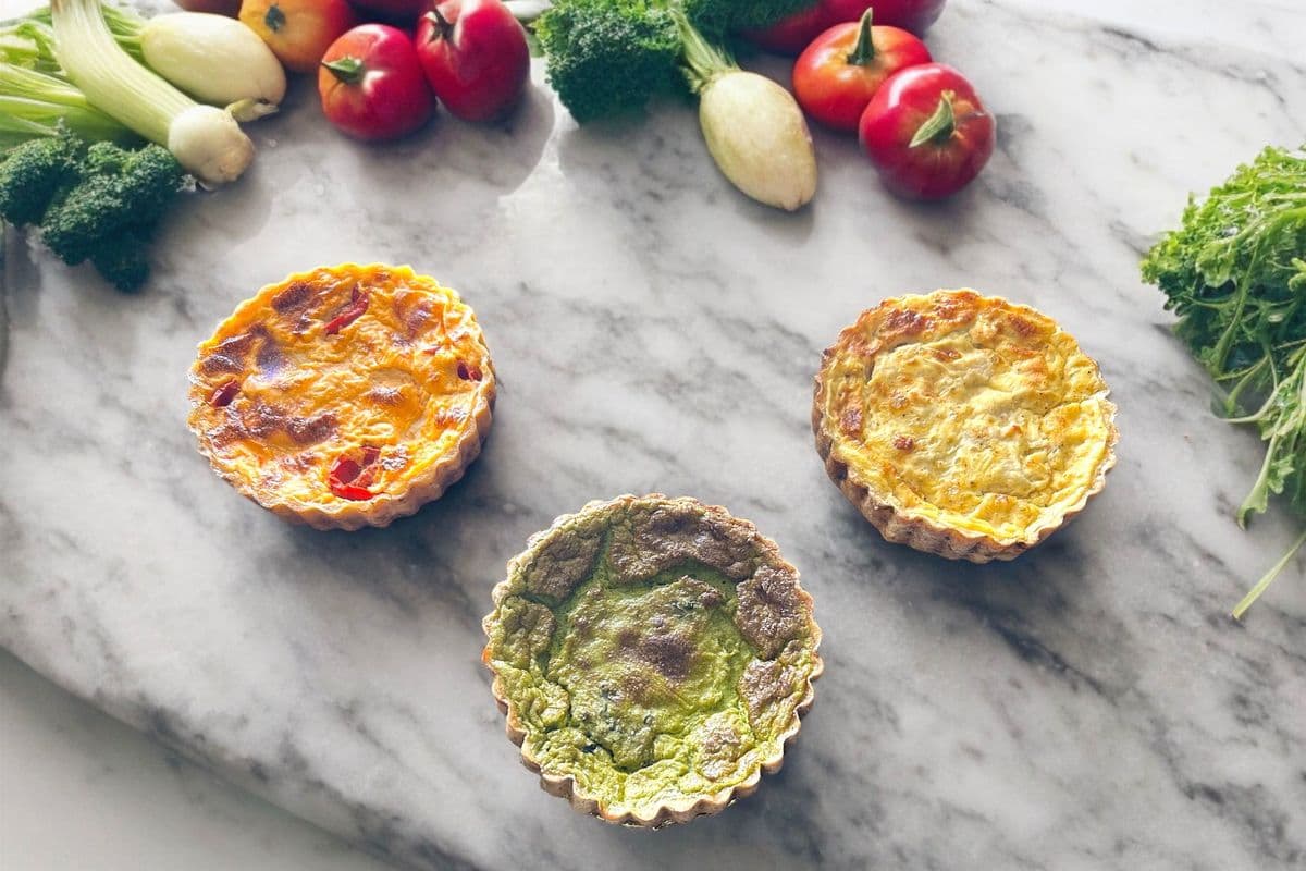 Tomato Mozzarella Quiche (4”)