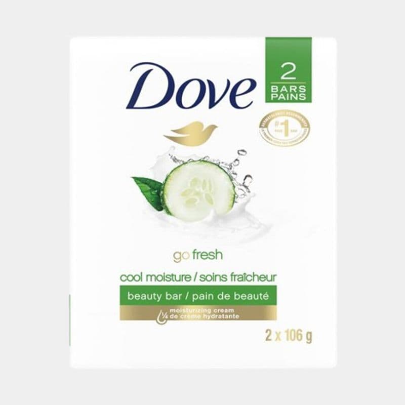 Dove Cool Moisture Cucumber and Green Tea Beauty Bar (2 Units)