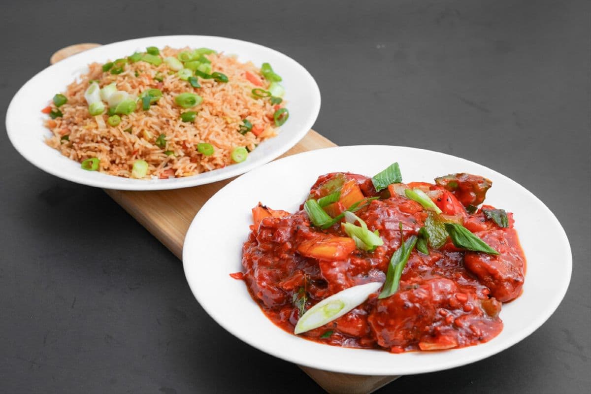 CHILLI CHICKEN OR CHICKEN fried RICE BOWL