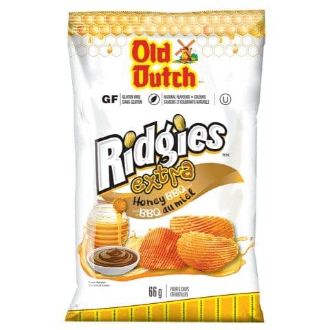 Old Dutch Ridges Extra Honey BBQ 66g