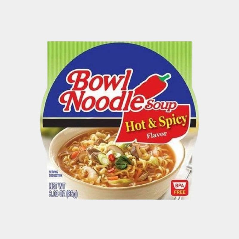 Nongshim Hot & Spicy Bowl Noodle Soup Beef