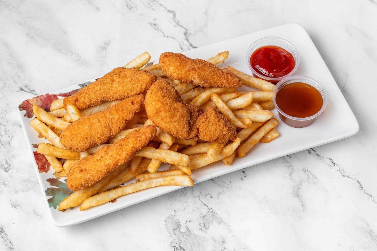 CHICKEN FINGERS n FRIES (5pcs with fries )