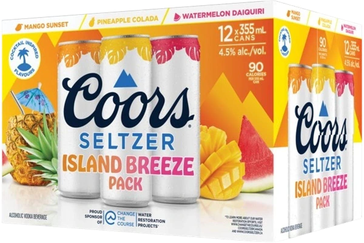 Coors Seltzer Island Breeze Mixer 355ml 12pk Can