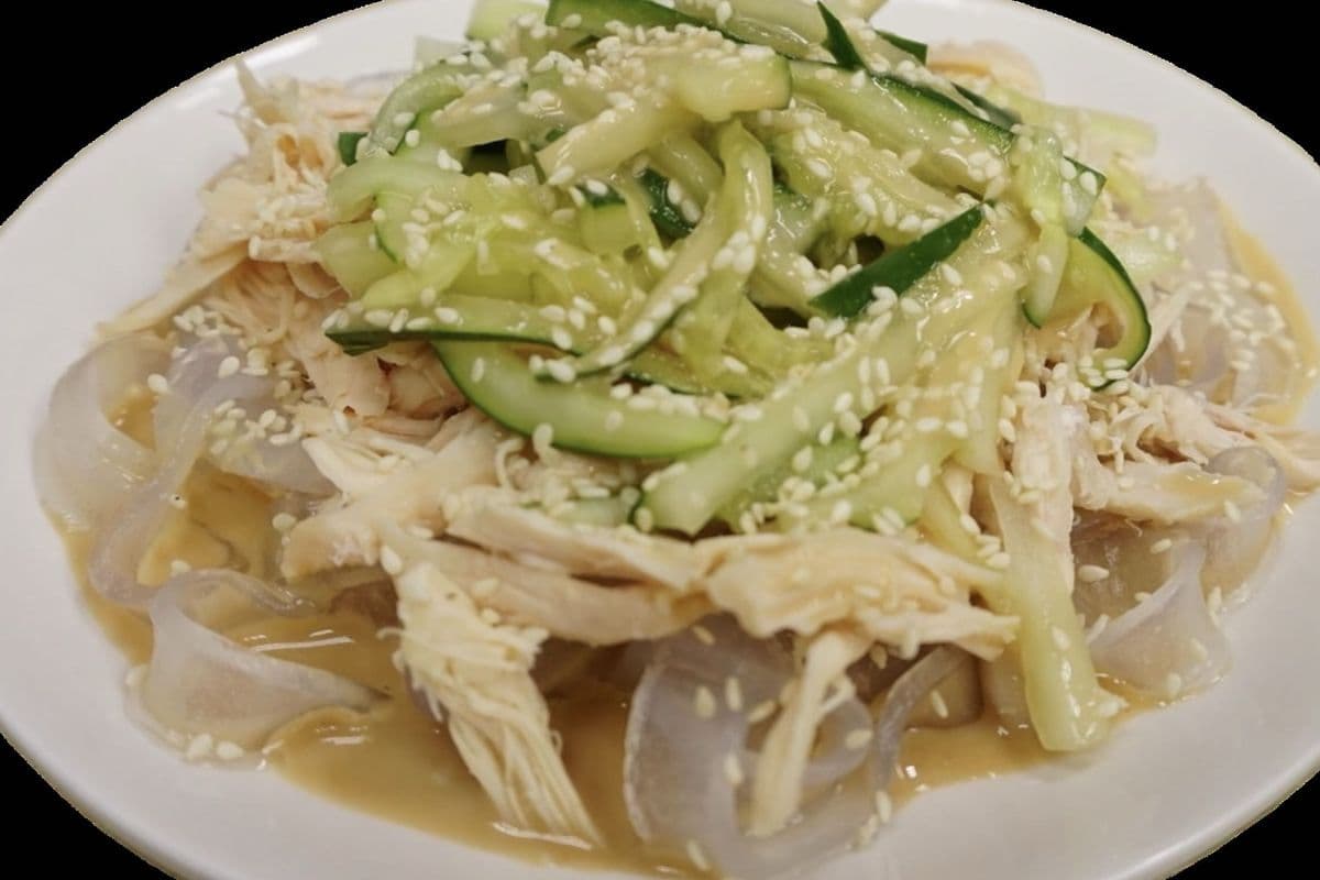 4. Chicken Starch Noodle Salad (Sesame Sauce)