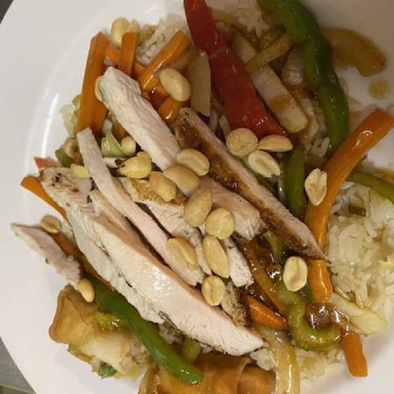 Grilled Chicken Stir Fry