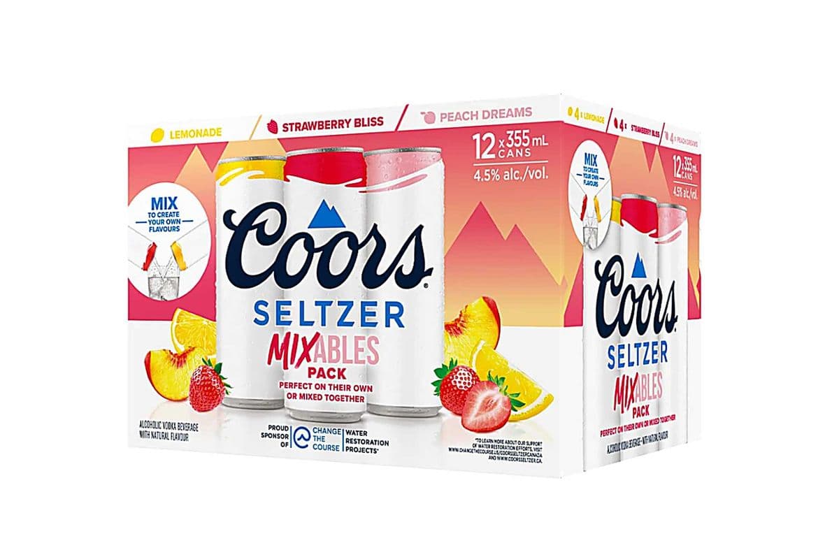 Coors Seltzer MIXables 12pk (1 x 12x355ml)