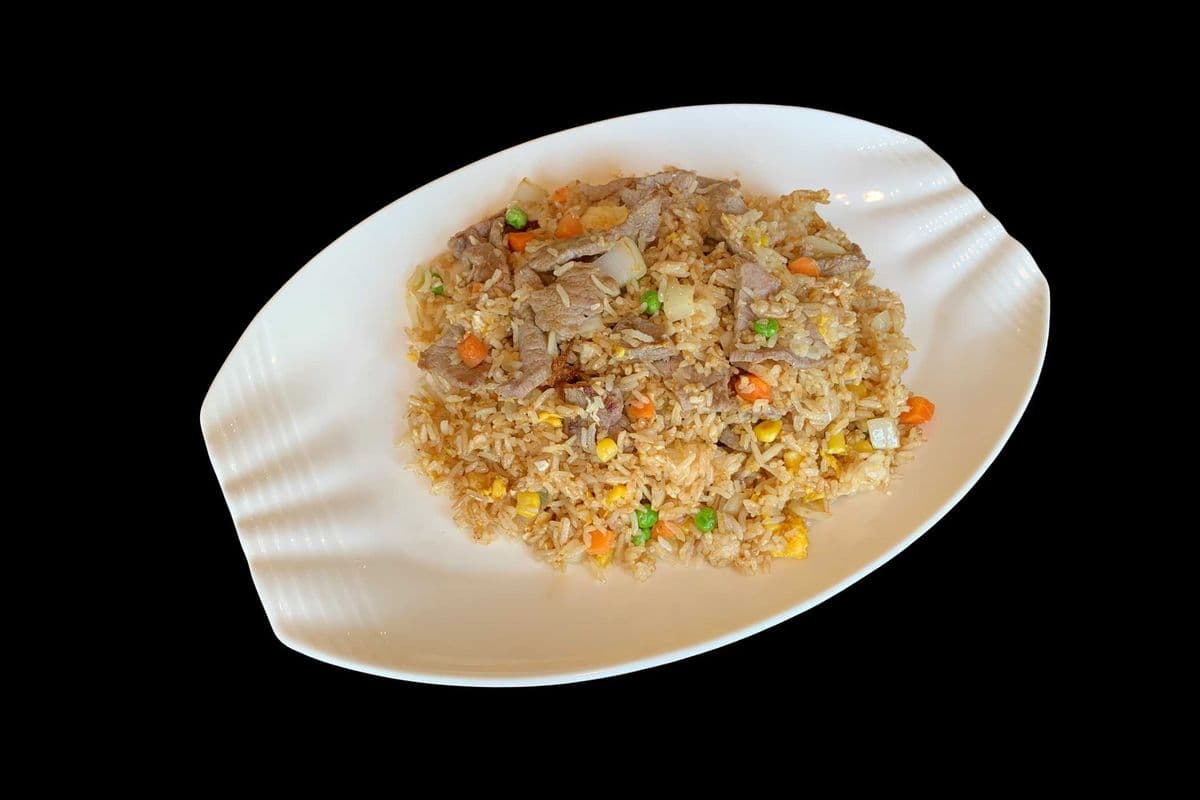 62. Fried Rice with Beef and Mixed Vegetables