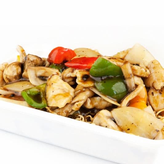 72. Chicken Chow Mein with Black Bean or Vegetable Sauce