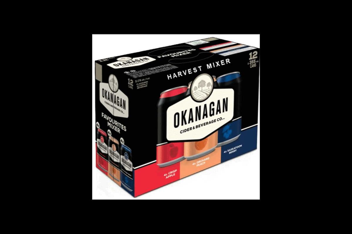 OKANAGAN CIDER HARVEST VARIETY MIX - 12CANS (12*355ML) (12 x 12*355L)