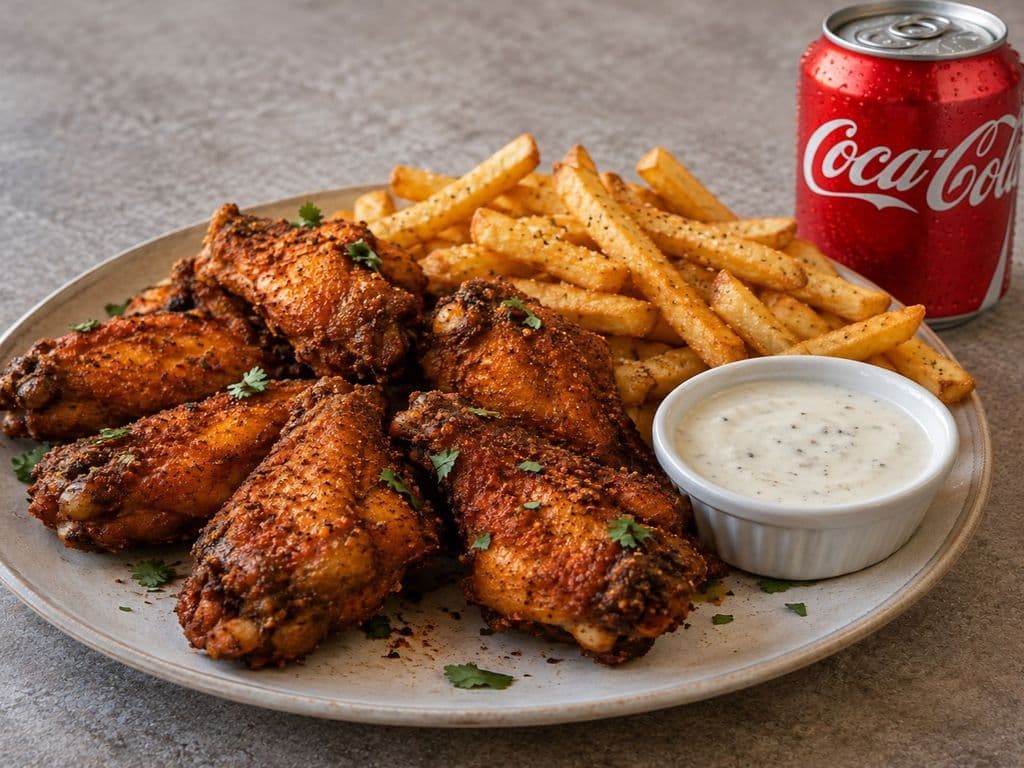 Chipotle Mango Wings Meal (10 pcs)