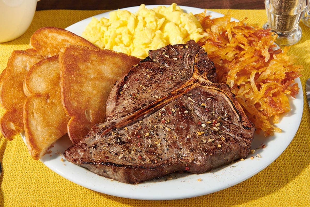T-Bone Steak & Eggs (820-1030 Cals)