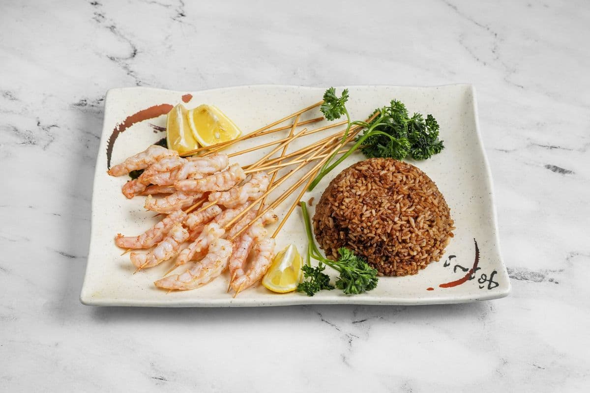 Brochettes de crevettes / Shrimp Skewers