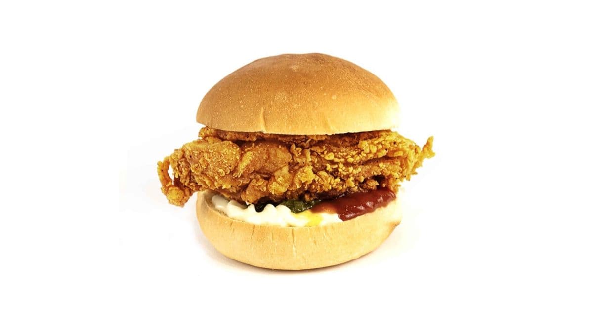 204. Golden Crispy Chicken Burger
