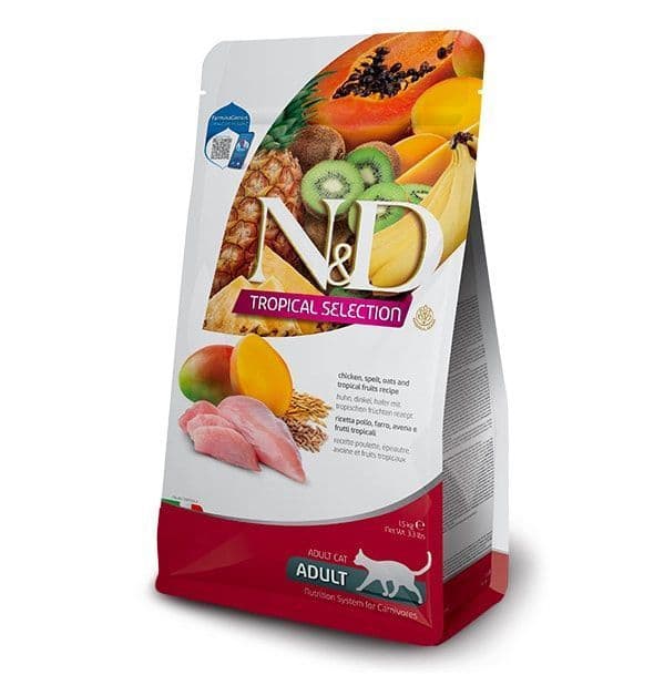 Farmina N&D Tropical Selection Chicken, Spelt, Oats & Tropical Fruits Feline