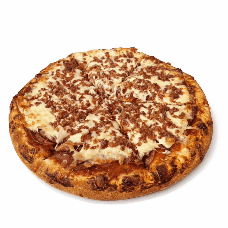 PIZZA MOYENNE QUATRE VIANDES / MEDIUM MEAT LOVERS PIZZA