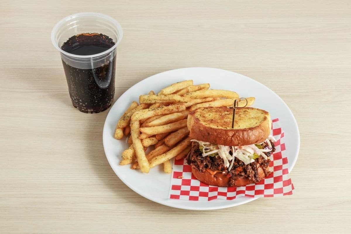Hot Chicken and BBQ Beef Brisket Sando