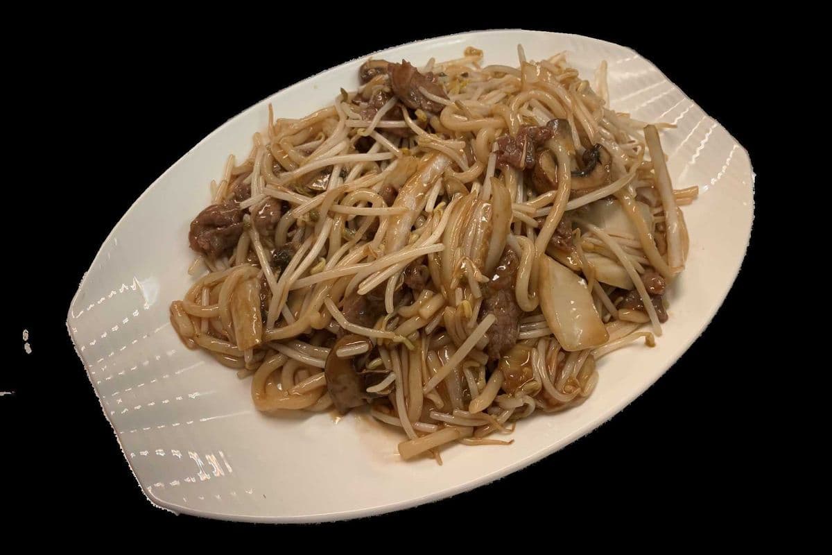 56. Fried Udon Noodles with Beef