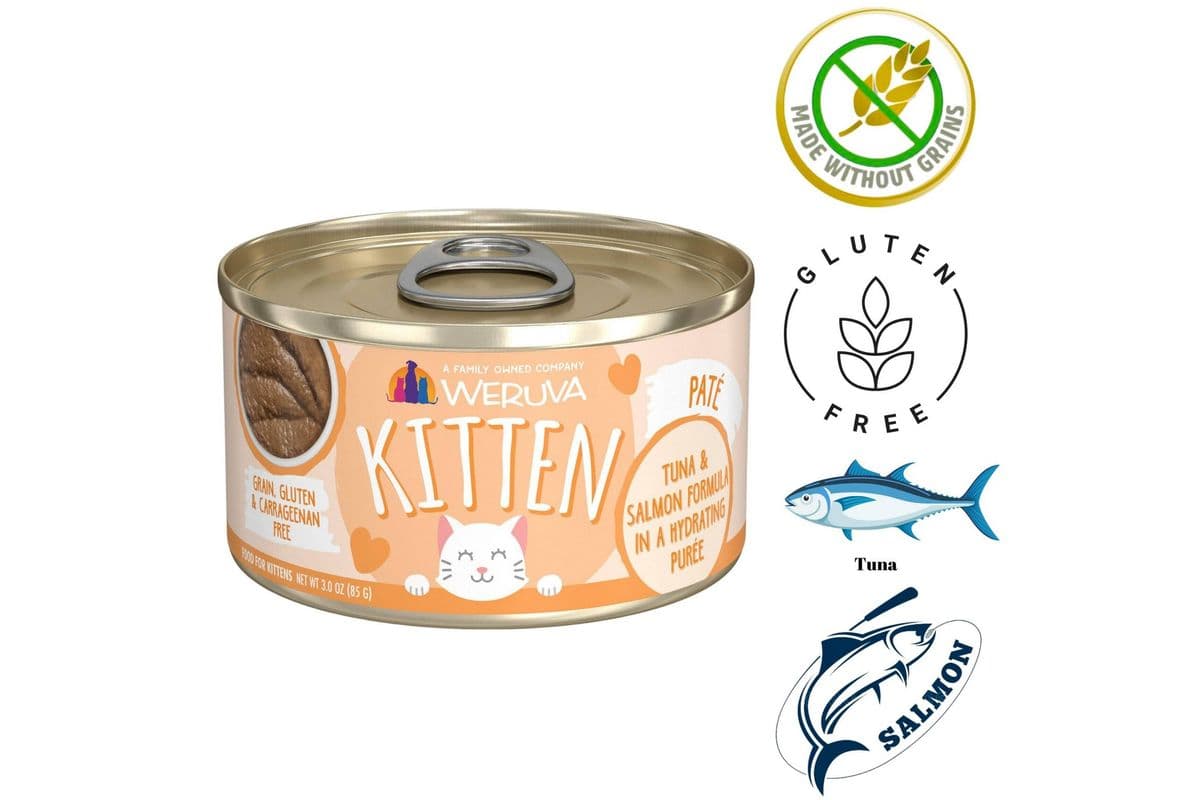 Weruva - Kitten Tuna & Salmon Hydrating Puree Canned Cat Food (3 oz)