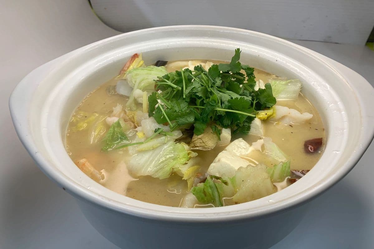 68. Seafood and Tofu Hot Pot