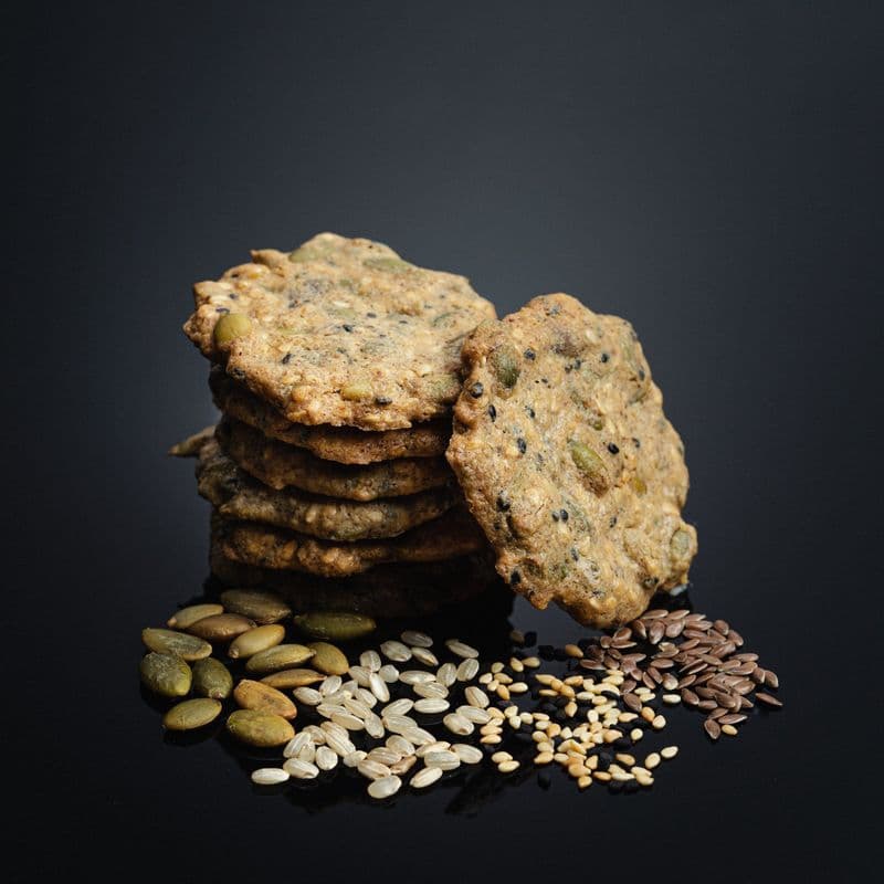 Crunchy Maple Seed Cookie (Vegan, gluten free, made with organic ingredients)