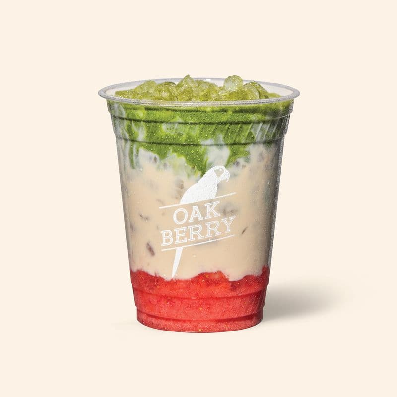 Iced Strawberry Matcha Latte