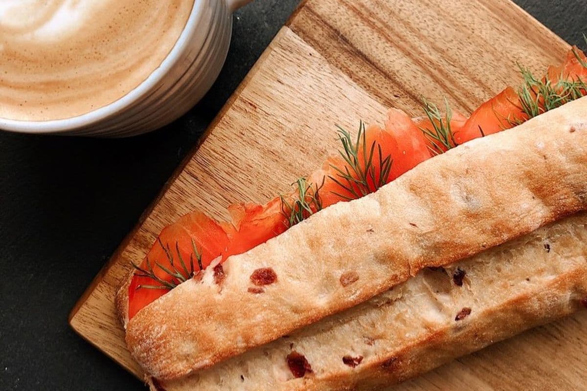 Ciabatta saumon fumé / Smoked Salmon Ciabatta