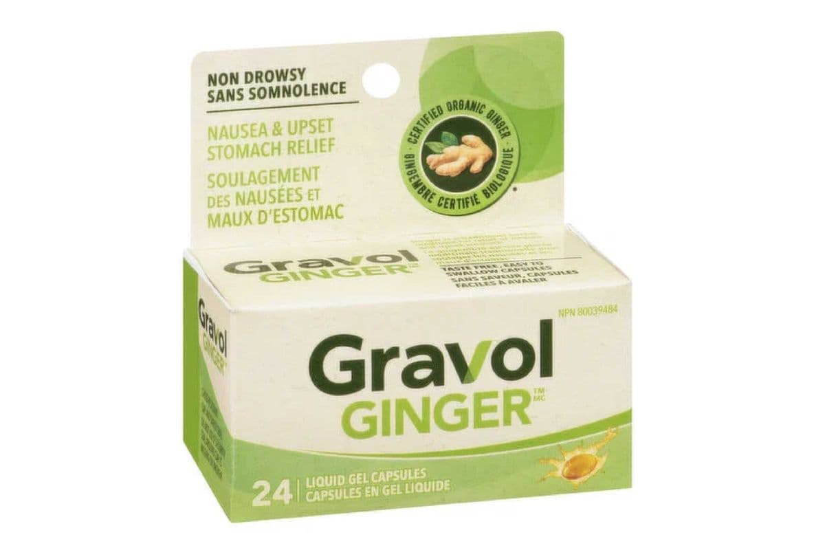 GRAVOL GINGER LIQUID GEL CAPSULES 24 PACK (24 CAPSULES)
