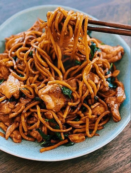 Cumin Lamb Dry Noodle 孜然羊肉撈麵