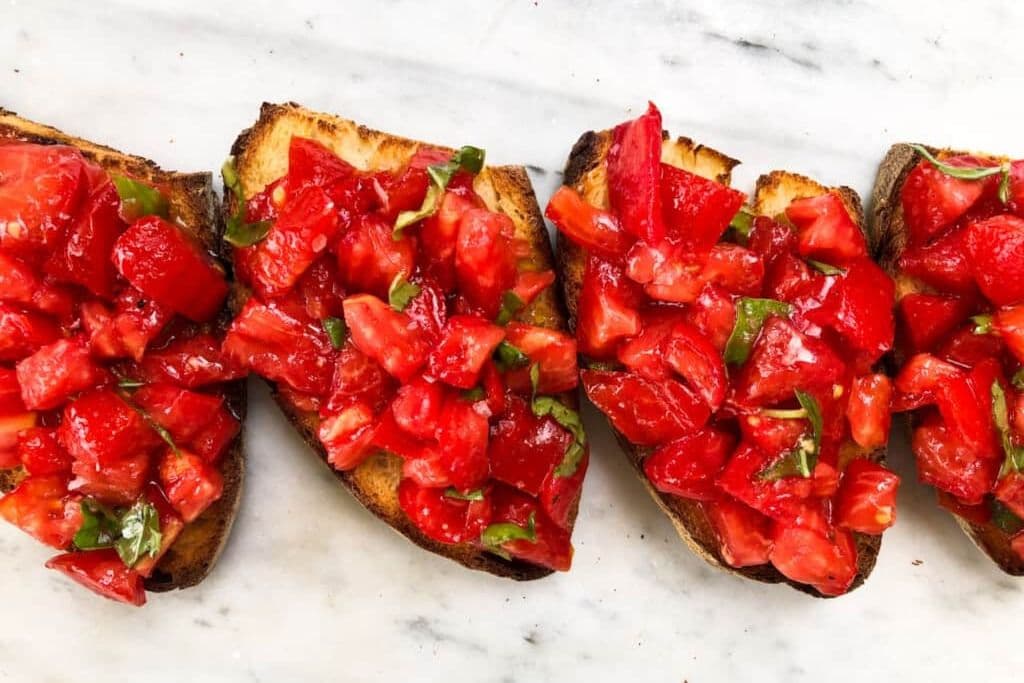 Garlic Bread Bruschetta