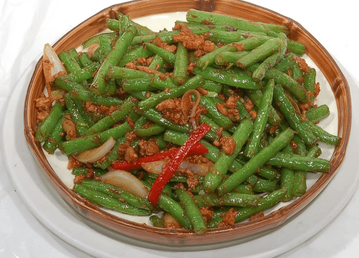 96. Sauteed String Beans with Spicy Minced Pork