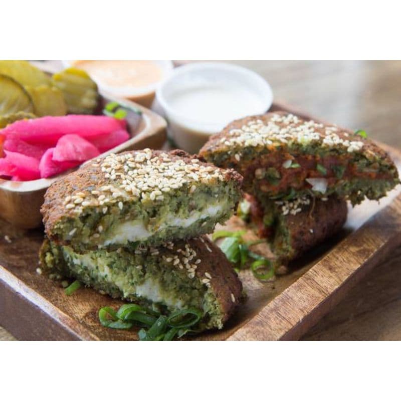 Halloumi Stuffed Falafel
