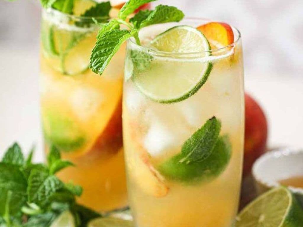 Peach Virgin Mojito