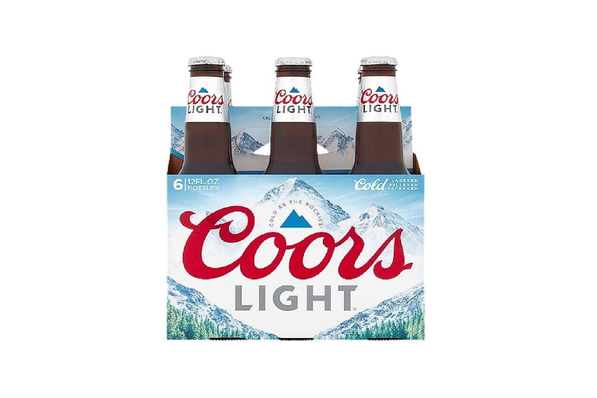 Coors Light Premium Beer 6 Bottles (6 x 341ml)