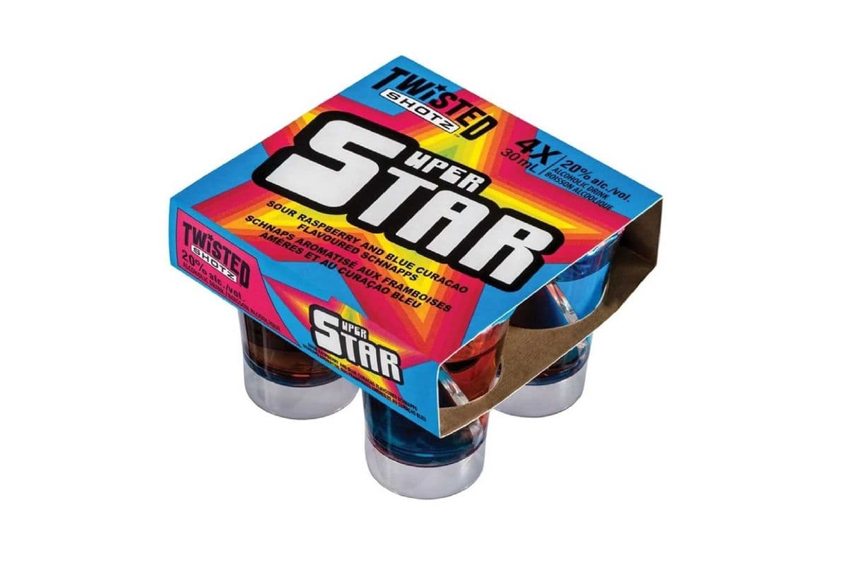 TWISTED SHOTZ SUPER STAR (4 x 30 ML)