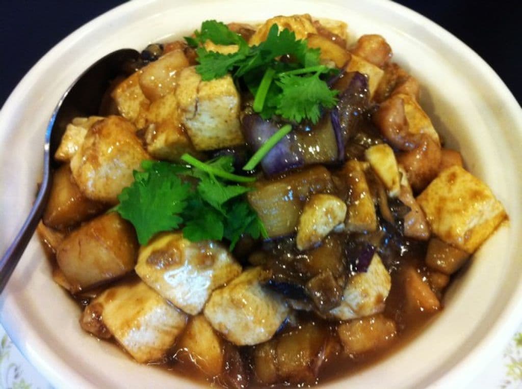 184. Scallop, Eggplant, and Tofu in Chilli Sauce