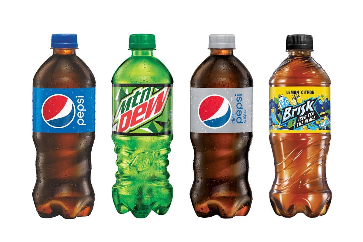 4 Soft Drink Bottles