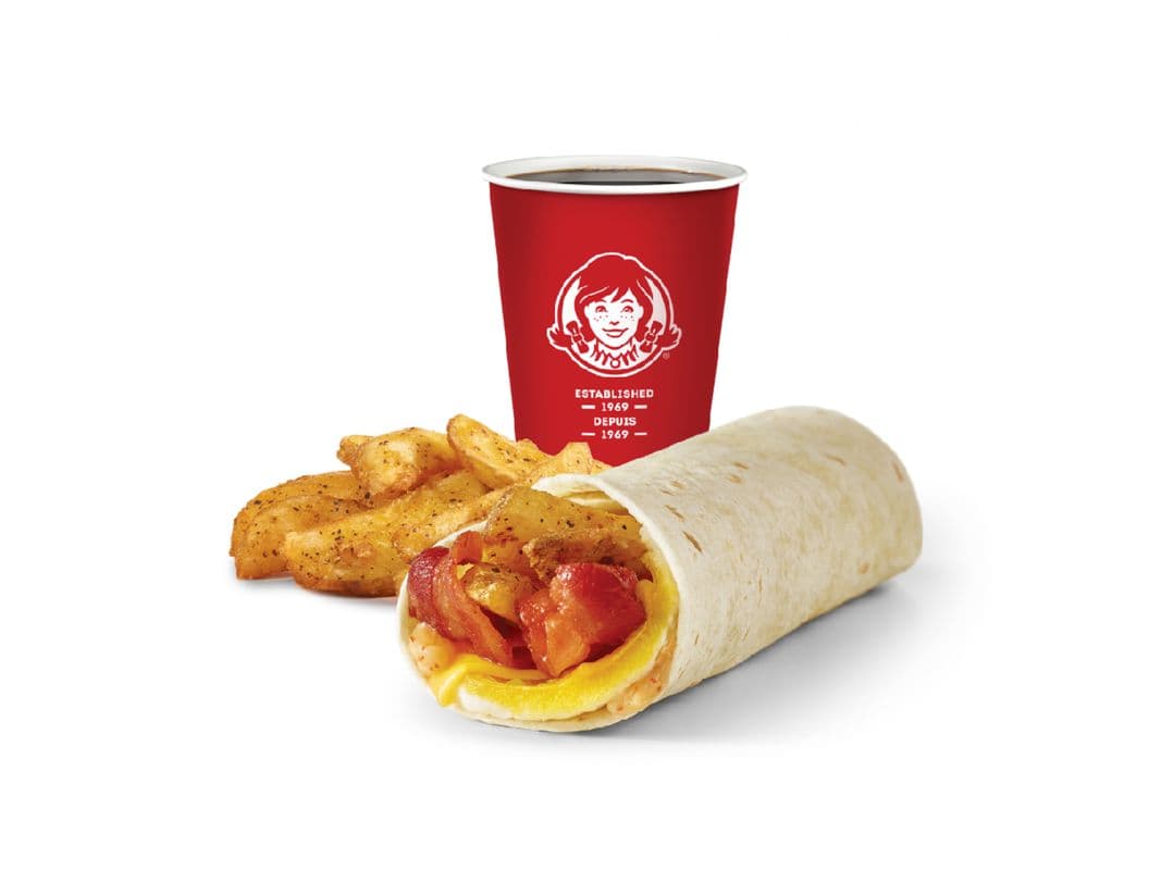 Bacon Breakfast Wrap Combo - Medium