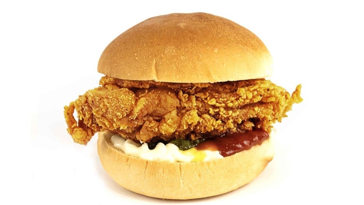 204. Golden Crispy Chicken Burger