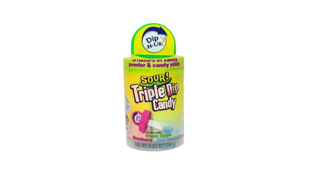 DIP-N-LIK Sour Triple Dip Powder and Candy Stick - USA