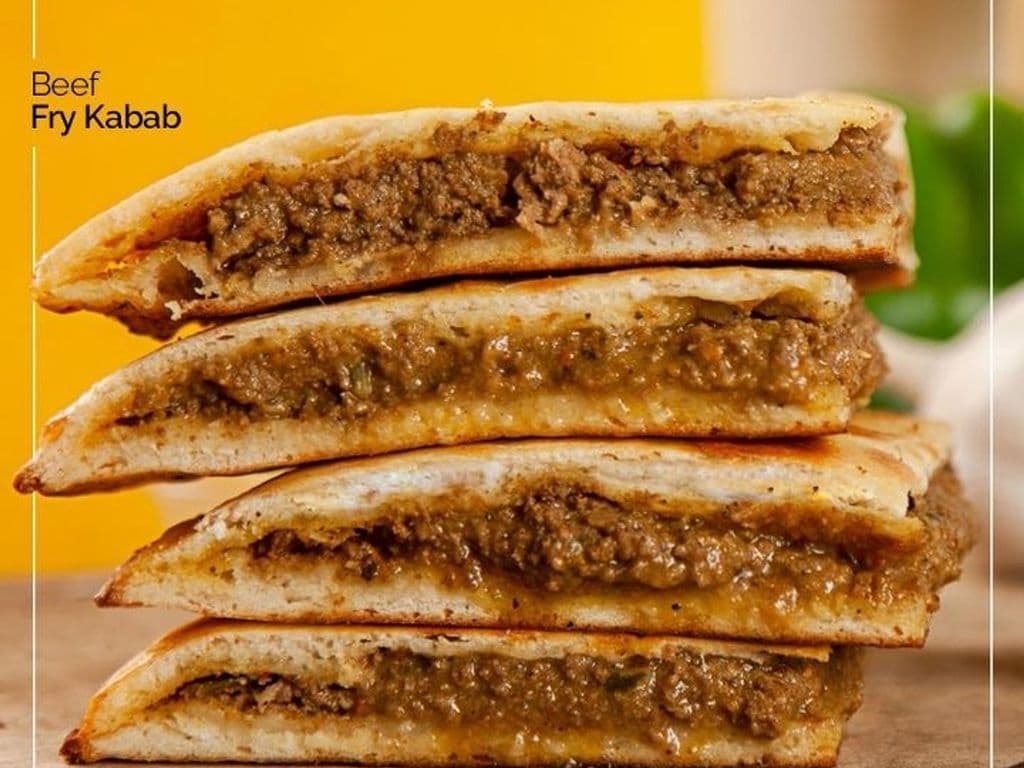 Beef Fry Kabab Naan