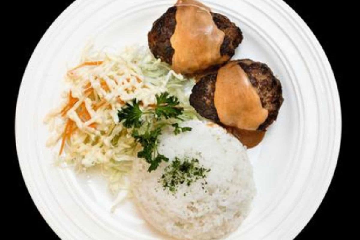 Japanese Burger Steak + Salad