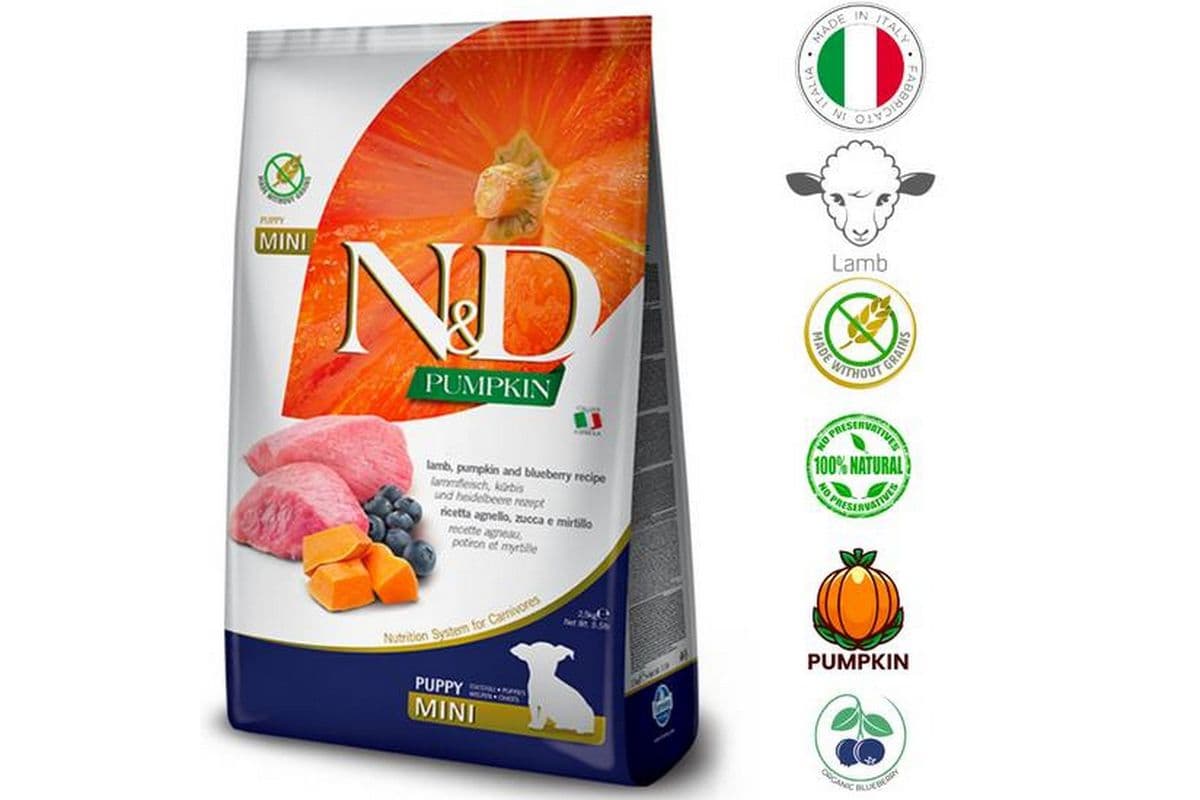 Farmina - Pumpkin Lamb & Blueberry Dry Dog food Mini Puppy (5.5 lbs)
