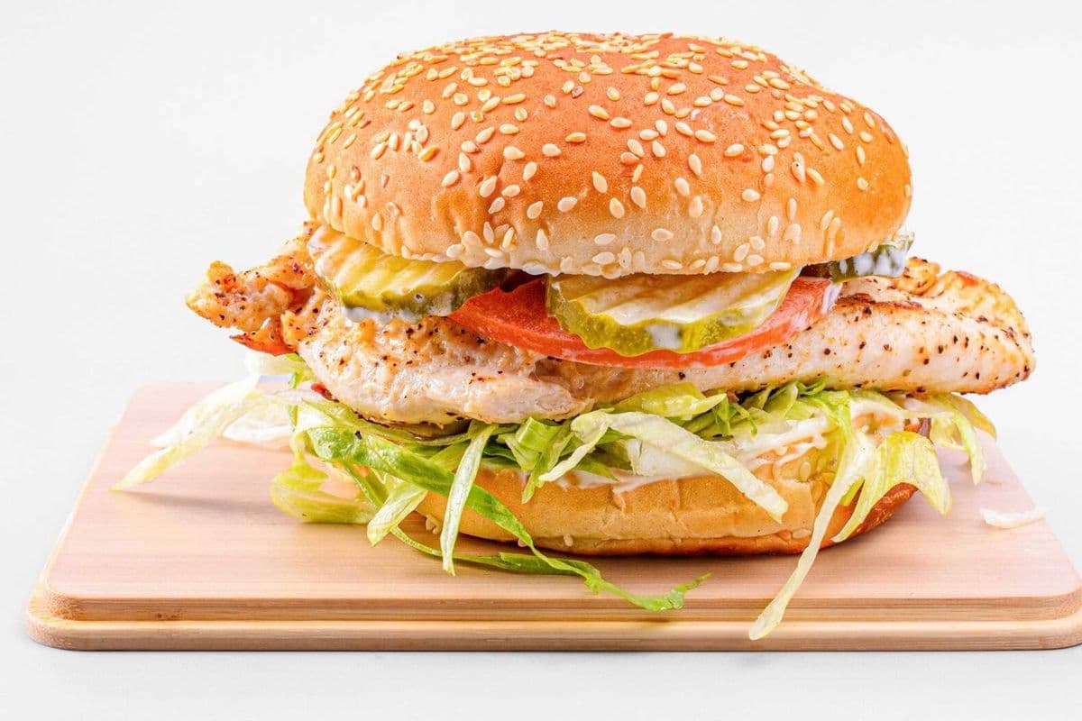 Grilled Chicken Burger Combo