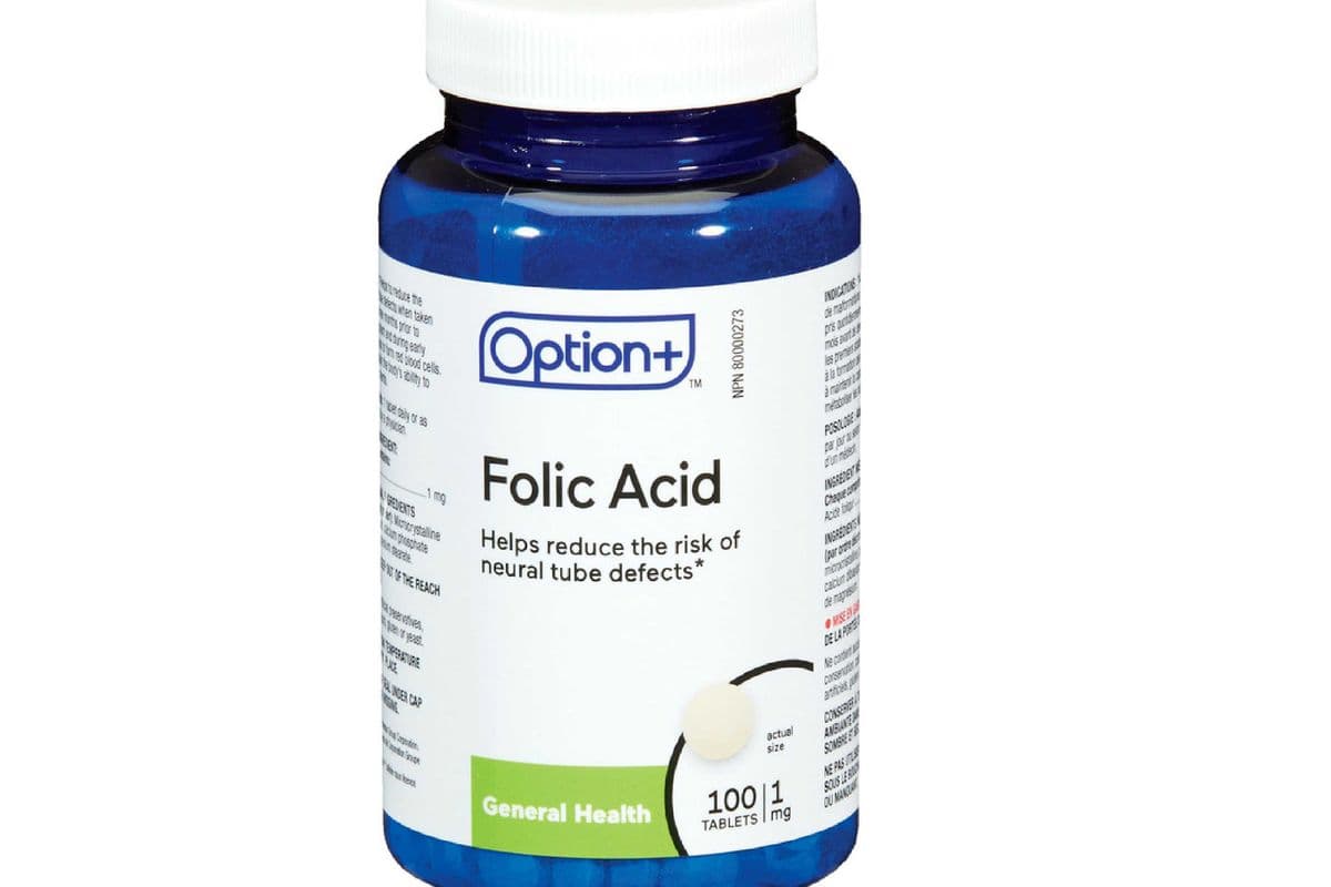 OPTION+ FOLIC ACID 1MG TABLET 100 PACK (100 TABLETS)