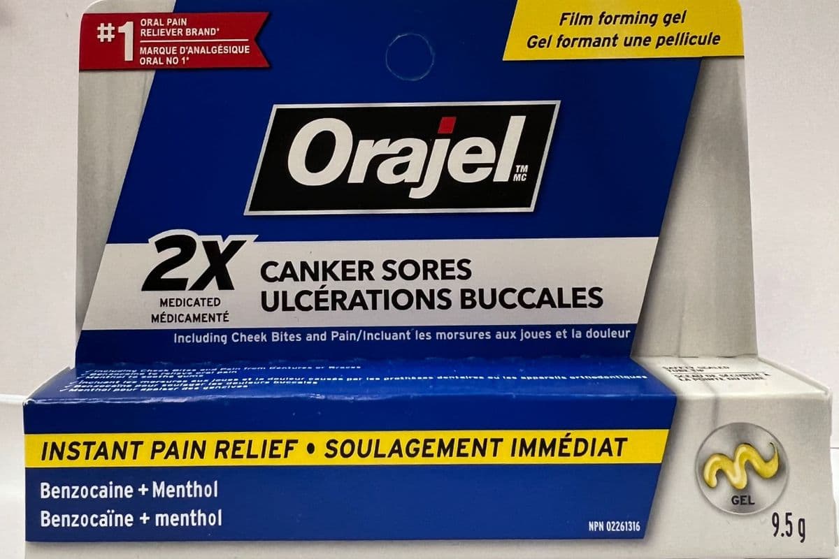 Orajel 2x Canker Sores Menthol (9.5 g)