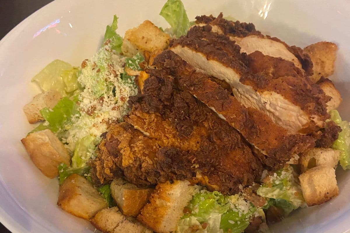 Crispy Chicken Caesar Salad
